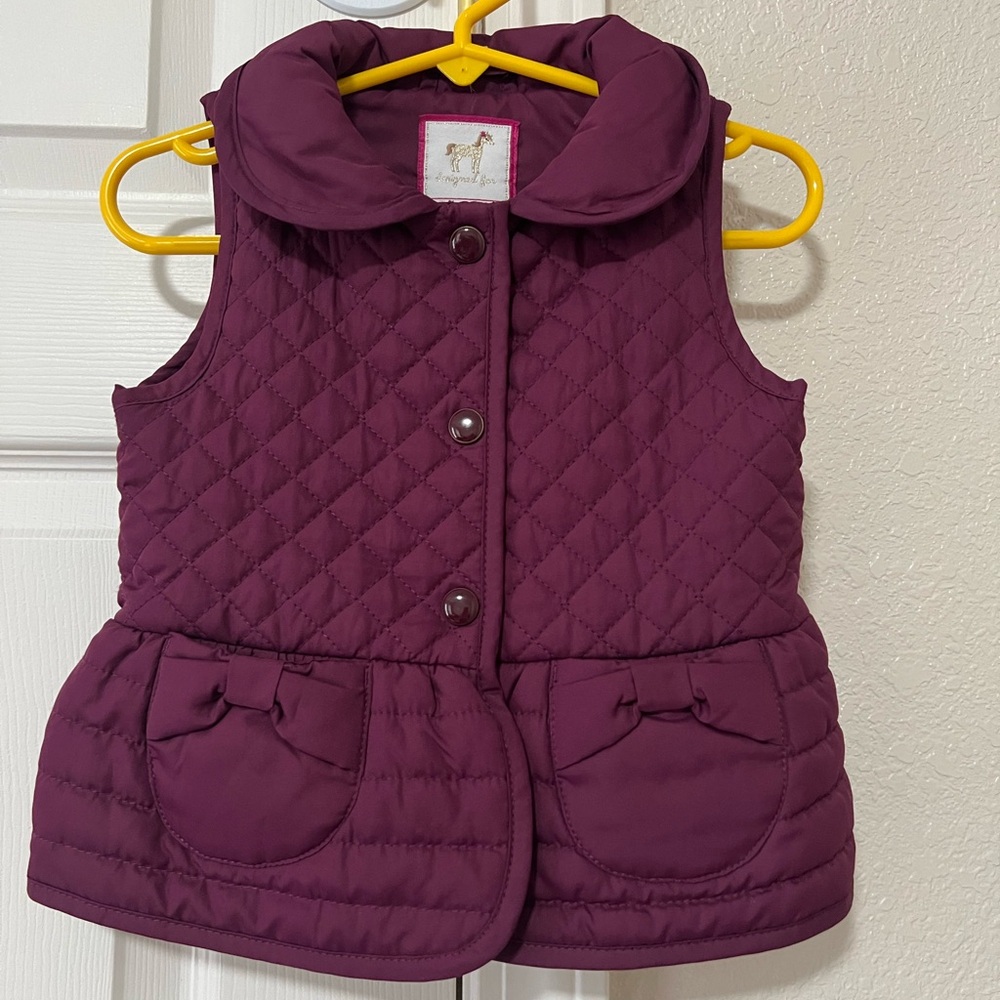 LIKE NEW Baby girl 18-24month Gymboree quilted puffer vest